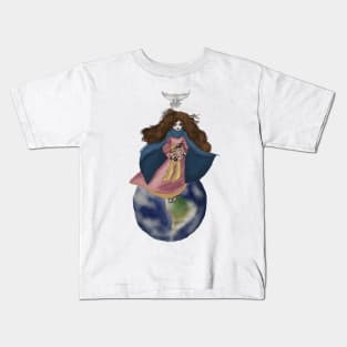 Our Lady Queen of Heavens and Earth Kids T-Shirt